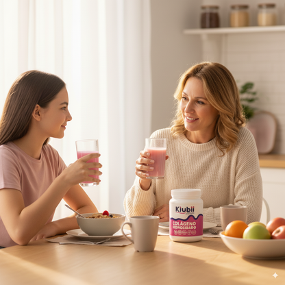 Colágeno Hidrolizado + Resveratrol, Biotina y Vitamina C. Sin Azúcar, Sabor frutos rojos